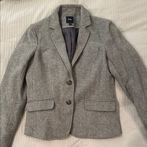 Gap Women's Gray Wool Blend Blazer Jacket